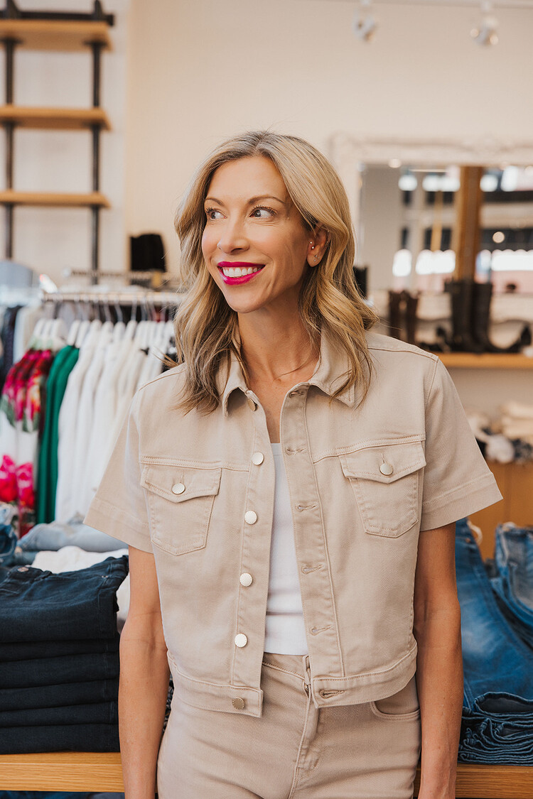 L'AGENCE  KIRSTIE S/S CROP JACKET