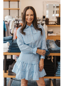 CINQ À SEPT LILI STRIPE PREZLEY TOP