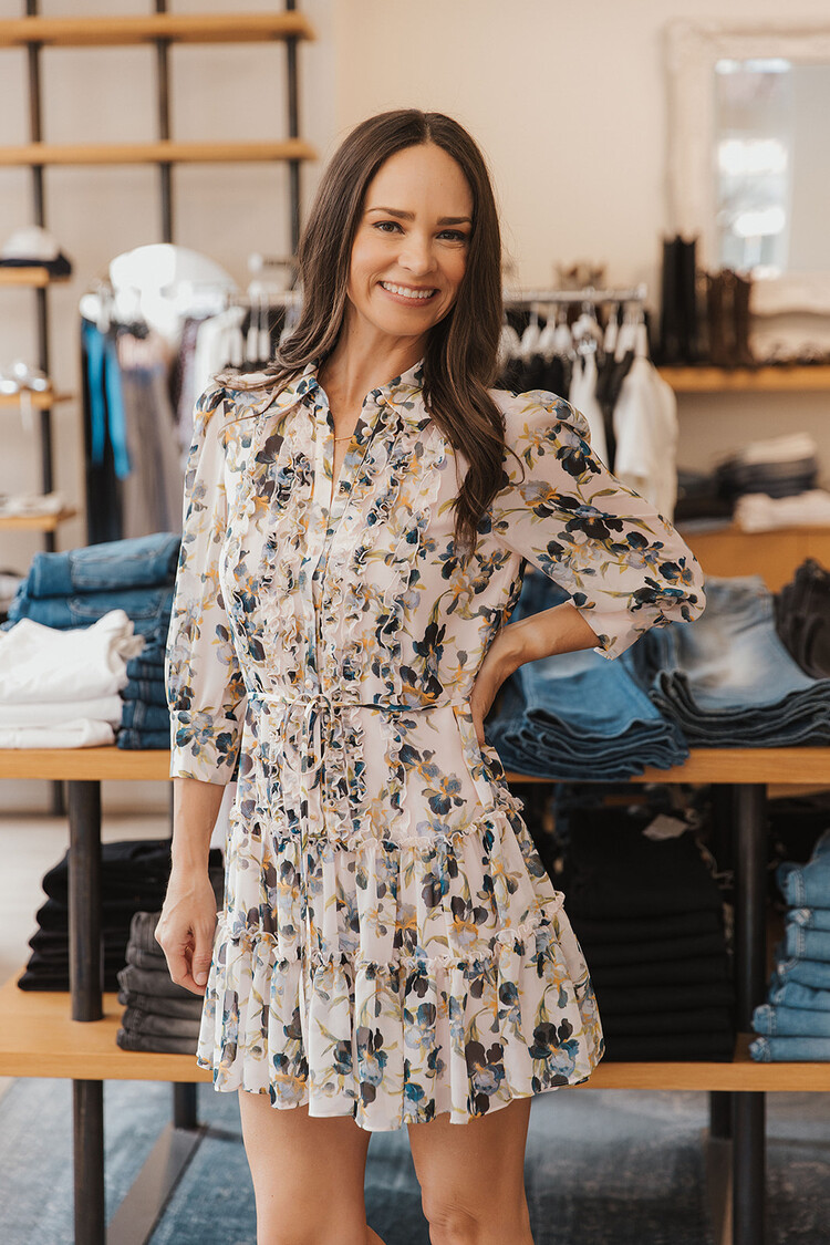 CINQ À SEPT TRAILING IRIS RHYS DRESS