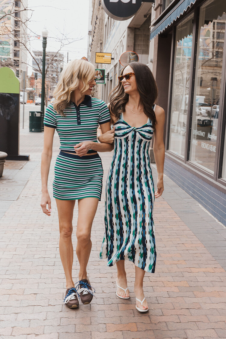 SIMKHAI FRANKY KNIT MINI SKIRT