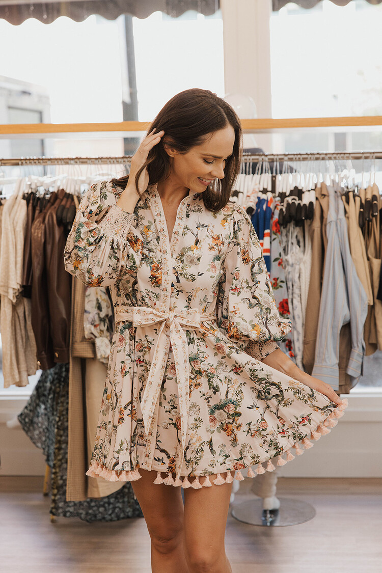 ALICE + OLIVIA LUCY MINI SHIRT DRESS