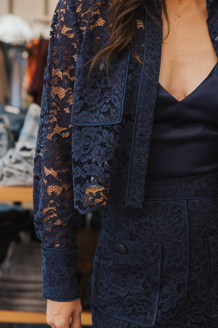 L'AGENCE RIVEN LACE ALINE MINI SKIRT