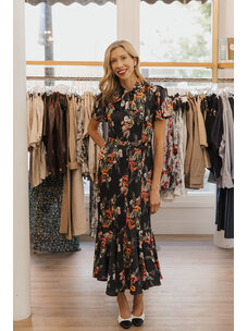 CINQ À SEPT IRIS BOUQUET WILLOW DRESS