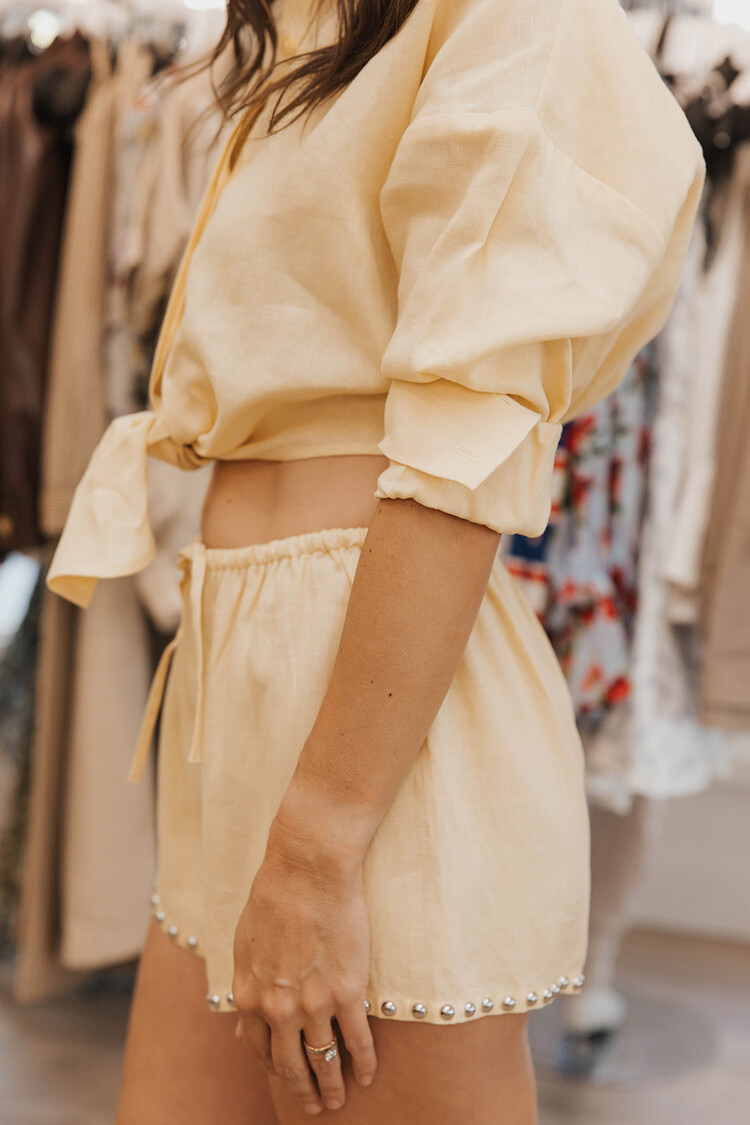 STAUD  PADDLE LINEN SHORT