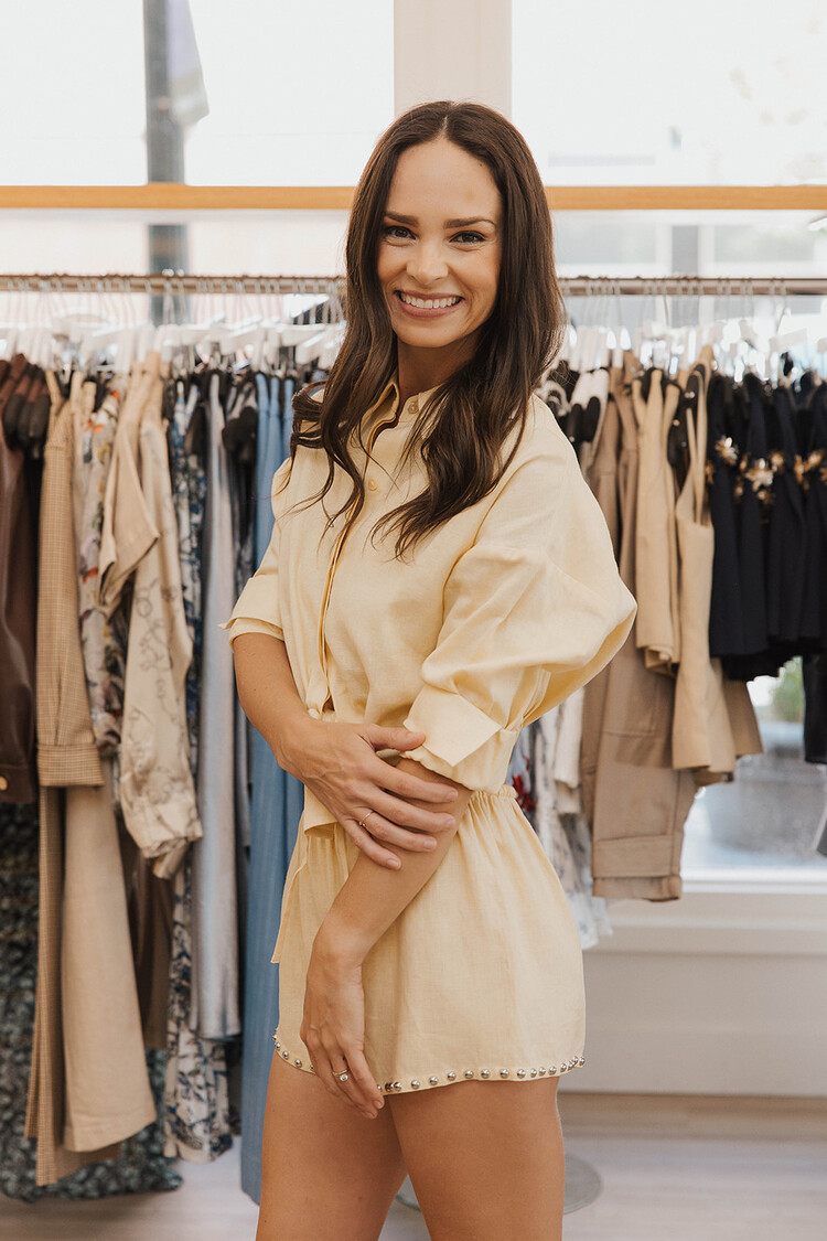 STAUD  LISA LINEN TOP