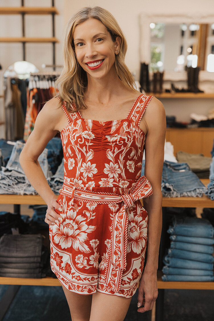 FARM RIO  GUANCASTE GATHERING ROMPER