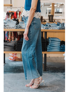 MOUSSY DENIM PANEL WIDE HOLYOKE