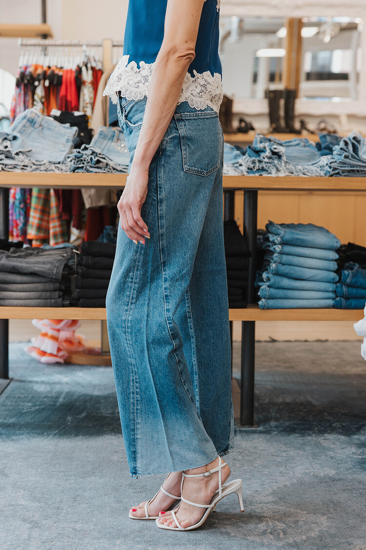 MOUSSY DENIM  PANEL WIDE HOLYOKE