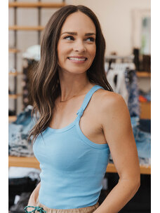 RE/DONE KNOTTED RIBBED TANK