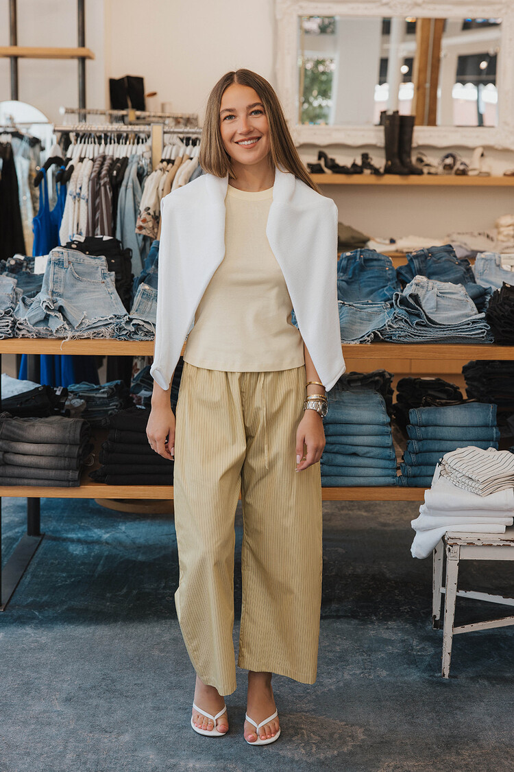 LESET  YOSHI STRIPE DRAWSTRING PANT