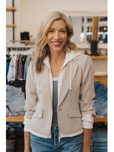 CINQ À SEPT ZIP UP LE PETIT KHLOE BLAZER