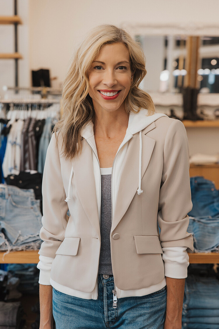 CINQ À SEPT ZIP UP LE PETIT KHLOE BLAZER