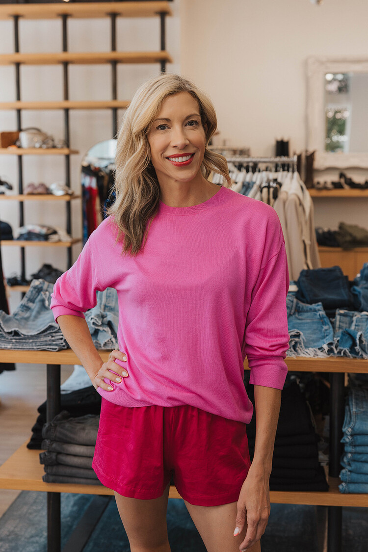 LESET  JAMES OVERSIZED CREWNECK SWEATER