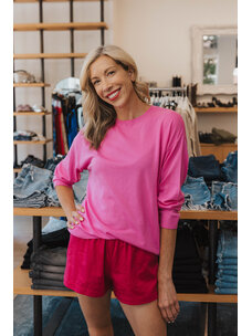 LESET JAMES OVERSIZED CREWNECK SWEATER