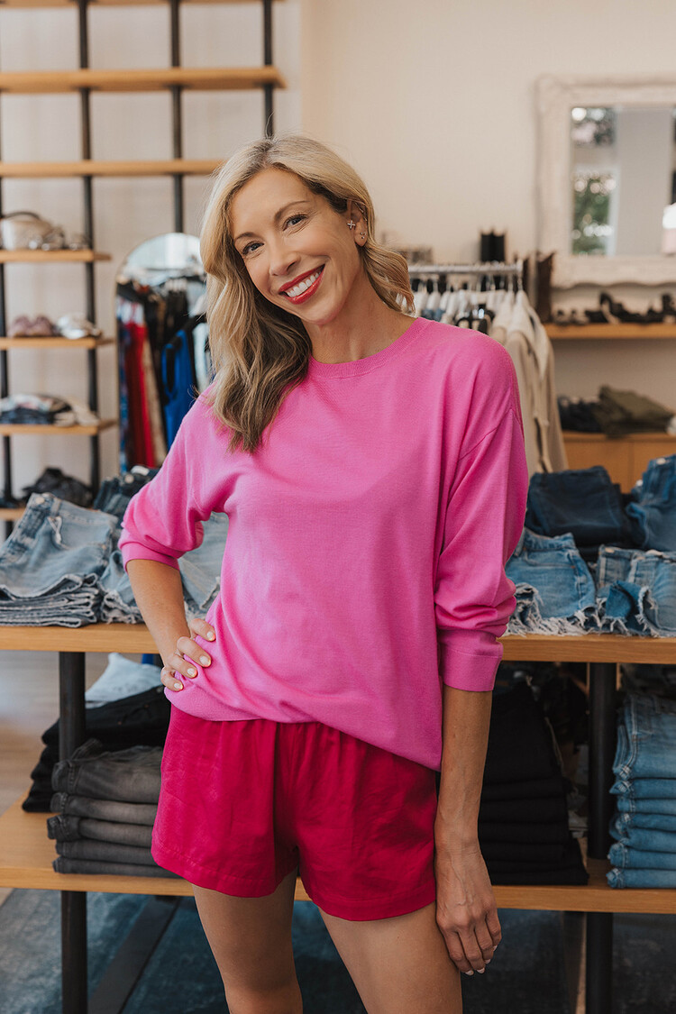 LESET  JAMES OVERSIZED CREWNECK SWEATER