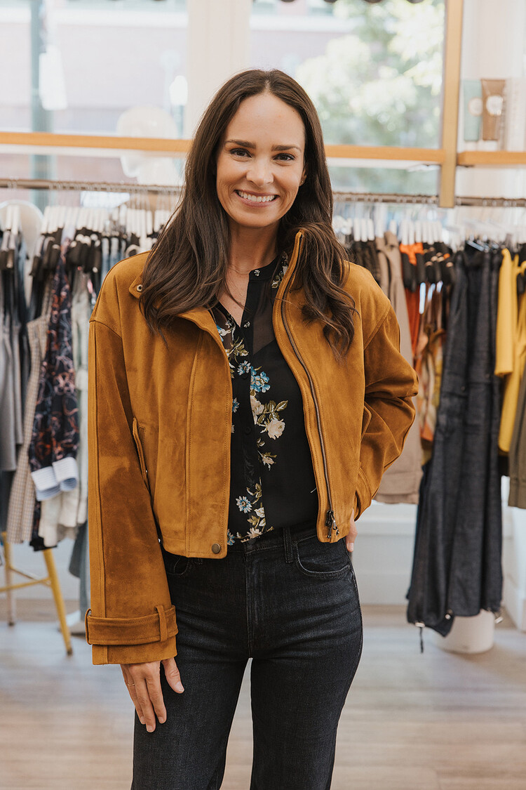 VERONICA BEARD BATEMAN LEATHER JACKET