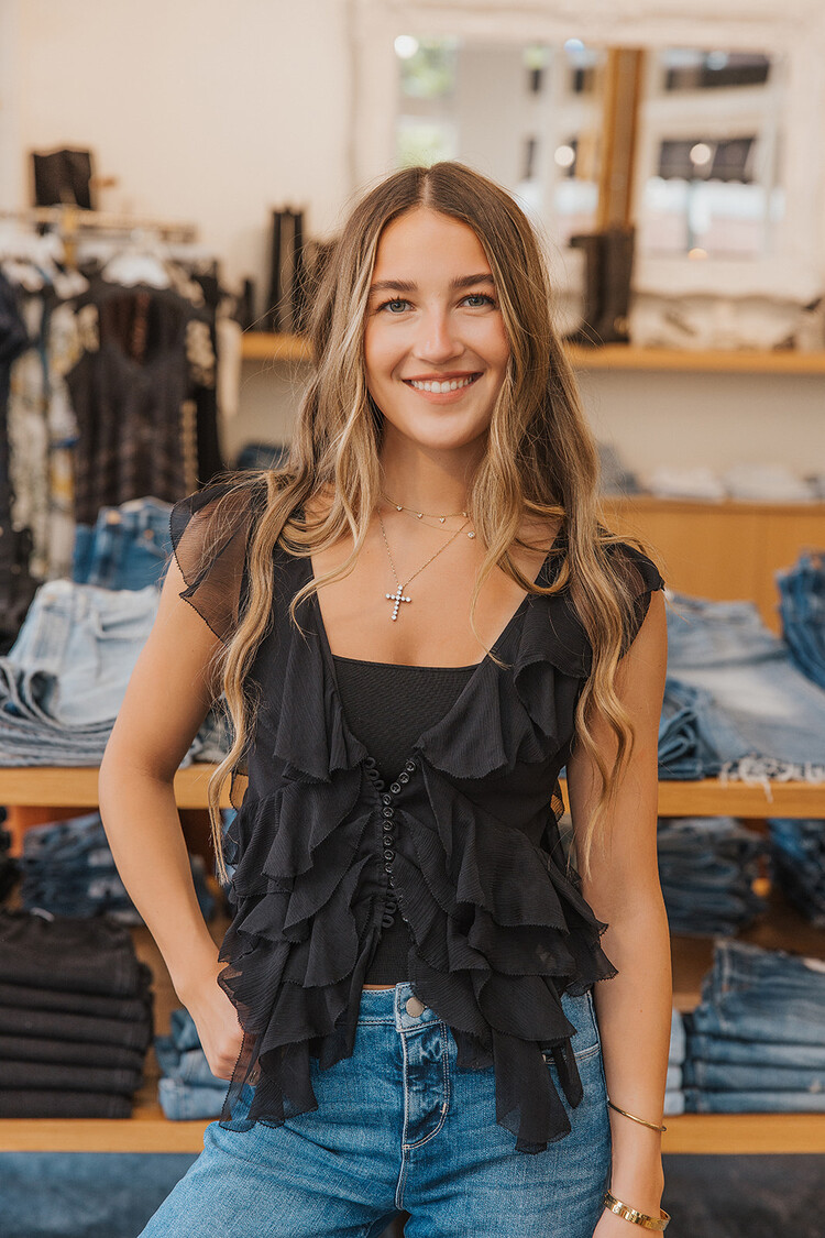 LOVESHACKFANCY ELVAREEN TOP
