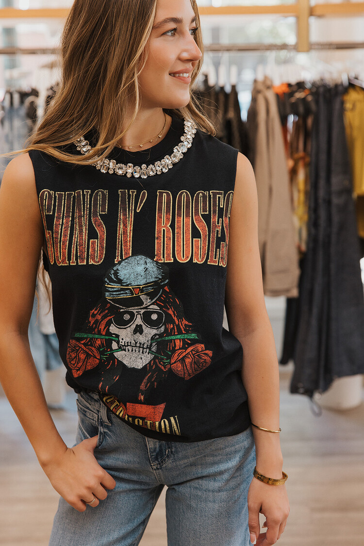 ALICE + OLIVIA ALICE + OLIVIA MICAH GUNS N ROSES MUSCLE TEE