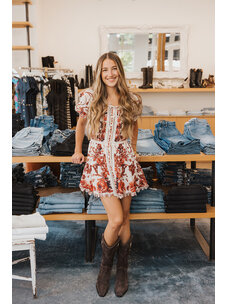 ALICE + OLIVIA ALICE + OLIVIA MCLAINE PUFF SLEEVE MINI DRESS