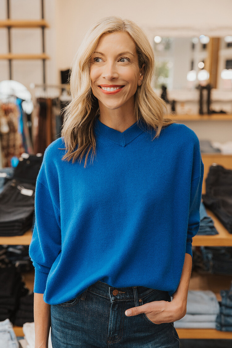 STAUD STAUD SPENCER CASHMERE SWEATER
