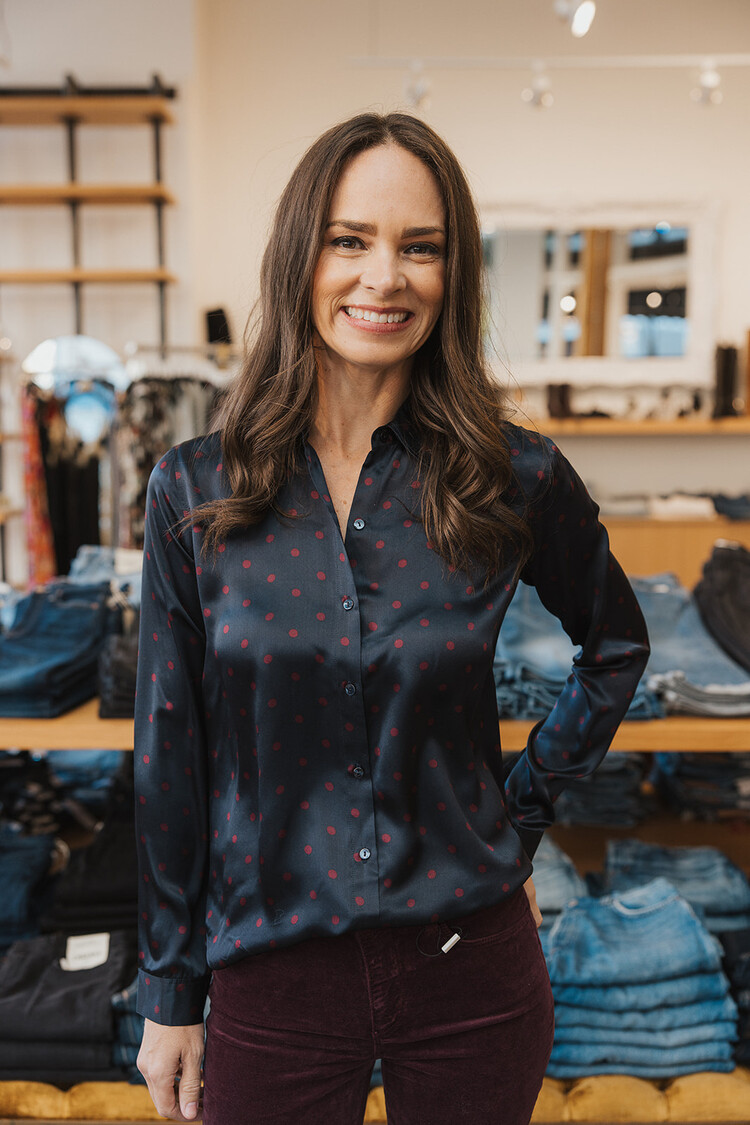 L'AGENCE L'AGENCE TYLER L/S BLOUSE