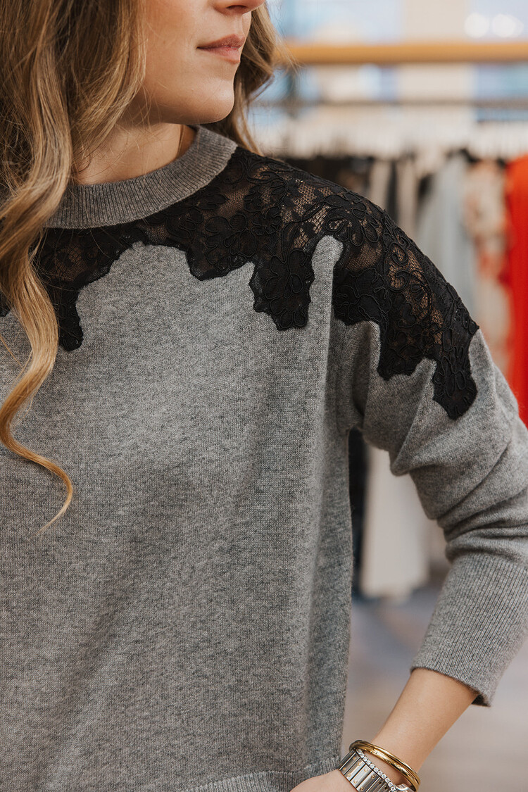 SIMKHAI SIMKHAI LARISSA CREWNECK SWEATER
