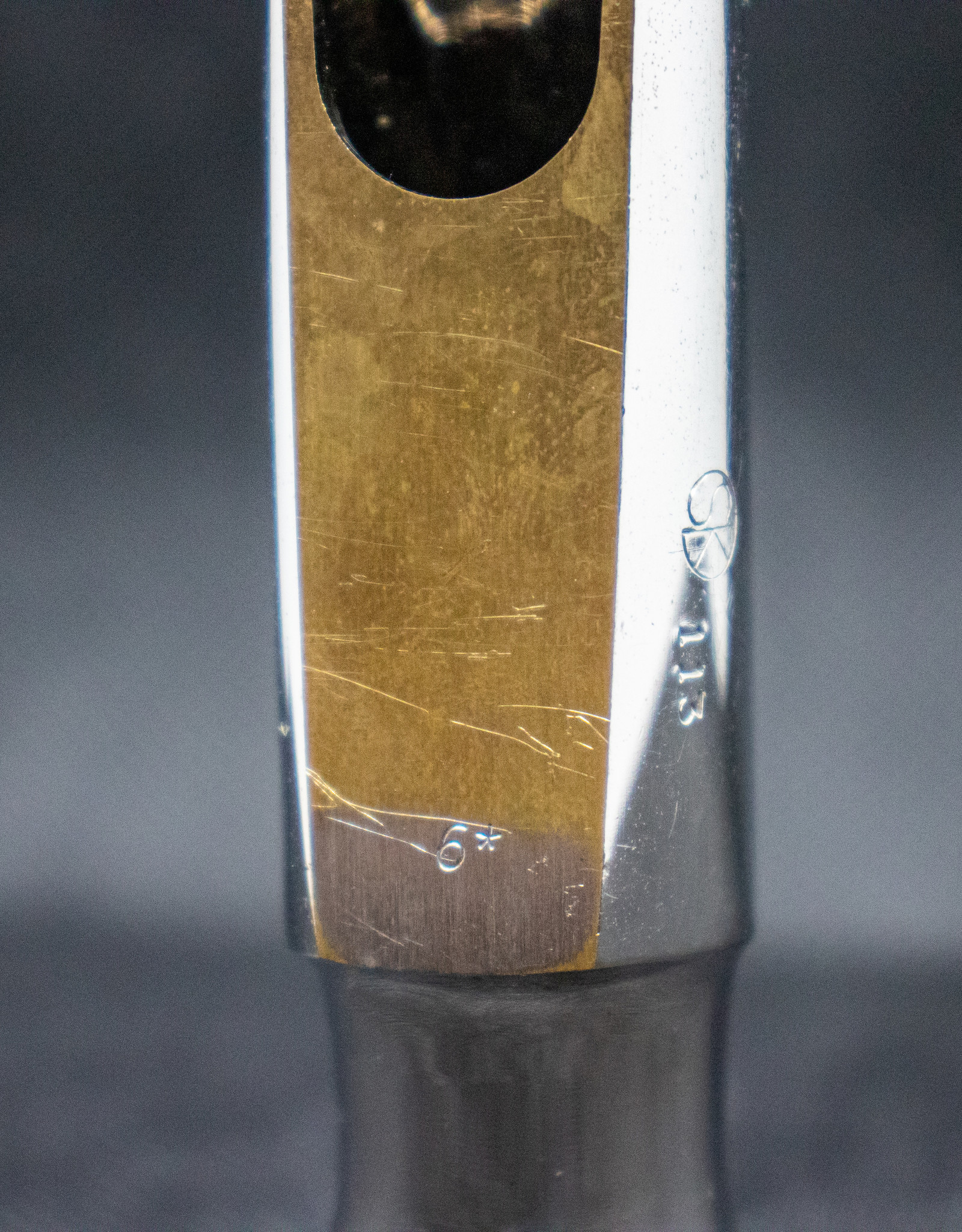 Morgan Fry Refaced Morgan Fry Original Rhodium Plate 6* Tenor sax mouthpiece Refaced by SK mouthpieces to (.113)