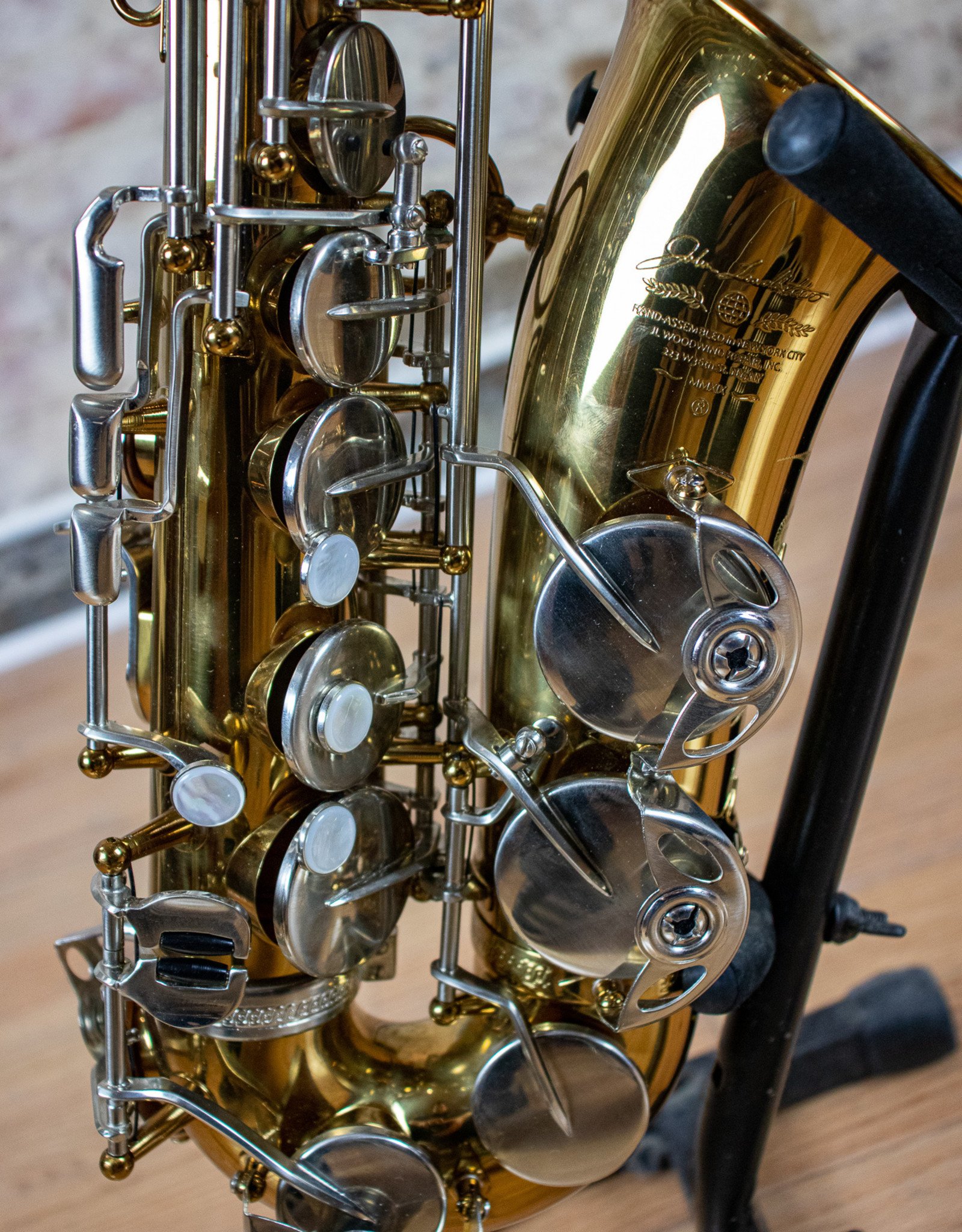 JL Woodwinds New York Signature Custom Cognac Alto Saxophone W/ Brushed  Nickel Keywork
