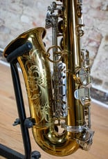 JL Woodwinds New York Signature  Custom Cognac Alto Saxophone W/ Brushed Nickel Keywork