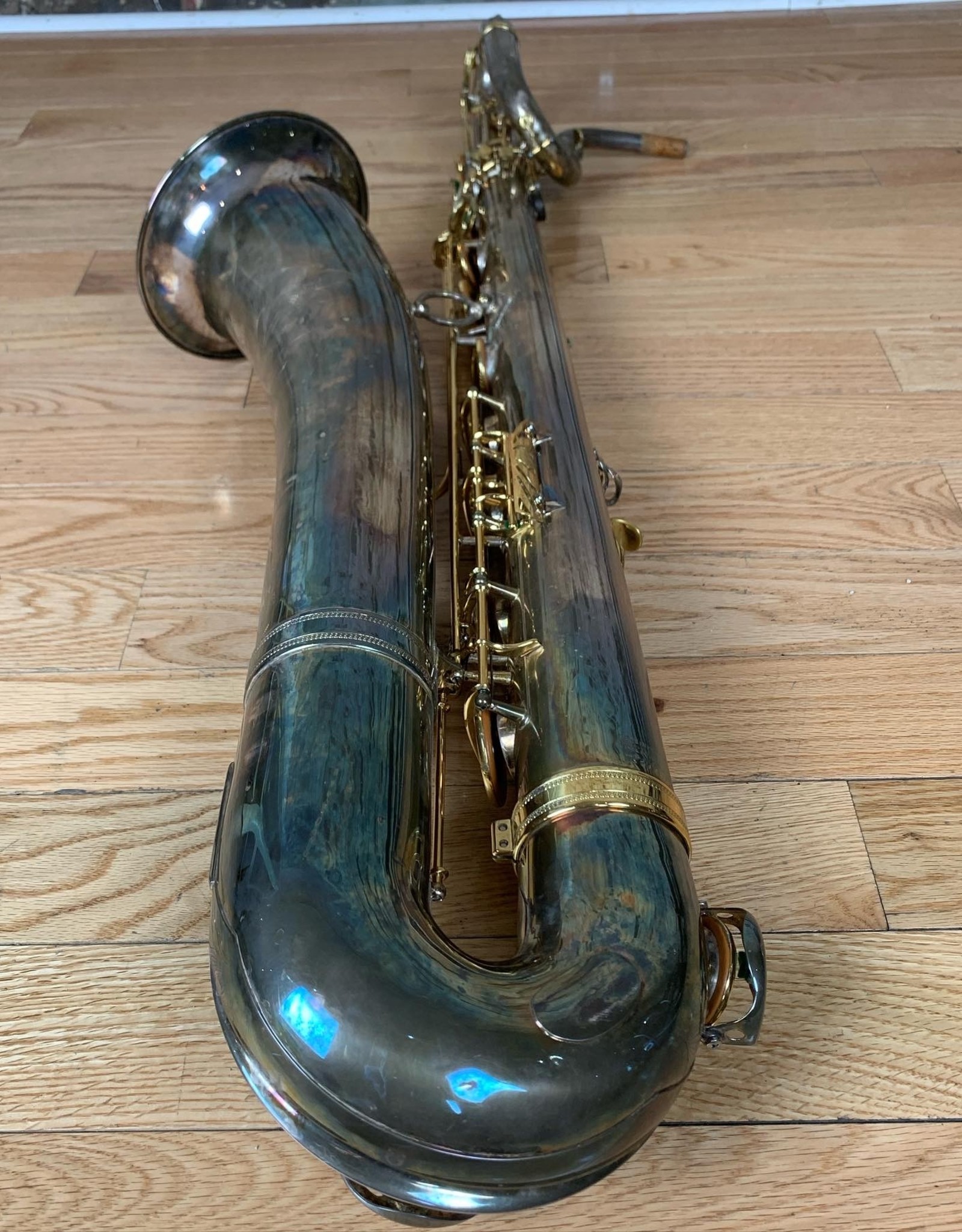 Selmer 1958 Selmer Mark VI Low Bb Baritone Sax in Stunning Silver Plate with Gold Plated Keys!