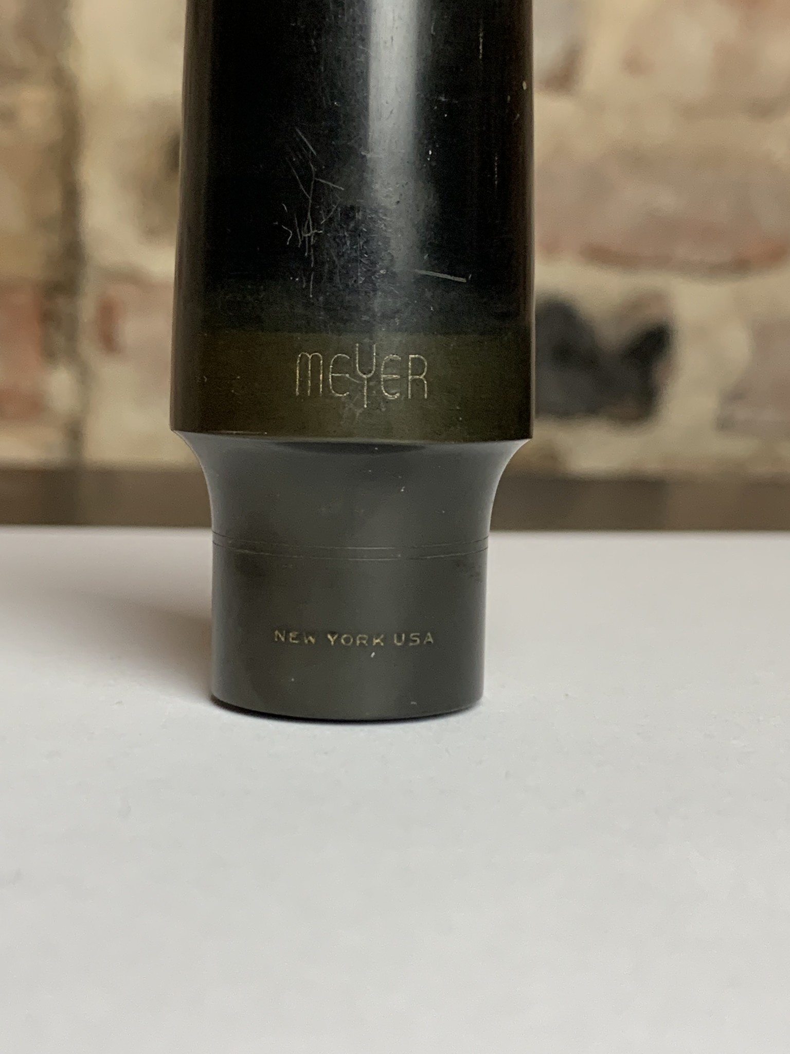 New York Meyer Tenor Sax Mouthpiece Original Facing New York USA 6M