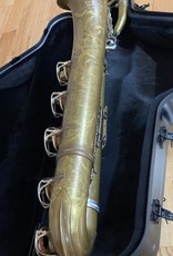 JL Woodwinds New York Signature Unlacquered Low A Bari Baritone Sax with Brushed Nickel Keys