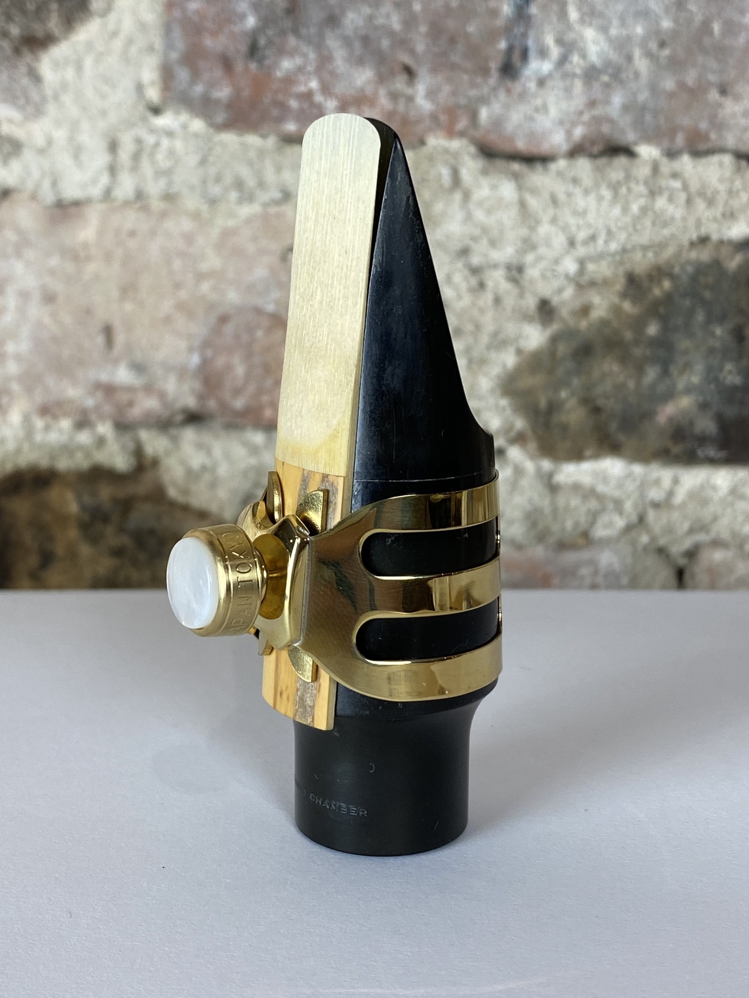 Ishimori Woodstone Alto Sax Ligature Classic 1 Meyer Hard Rubber Bare