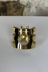 Ishimori Ishimori Wood Stone Gold Plate Tenor -  Classic 5 Ligature