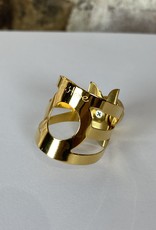 Ishimori Ishimori Wood Stone Tenor Sax Ligature Classic #7 Otto Link Metal Gold Plated