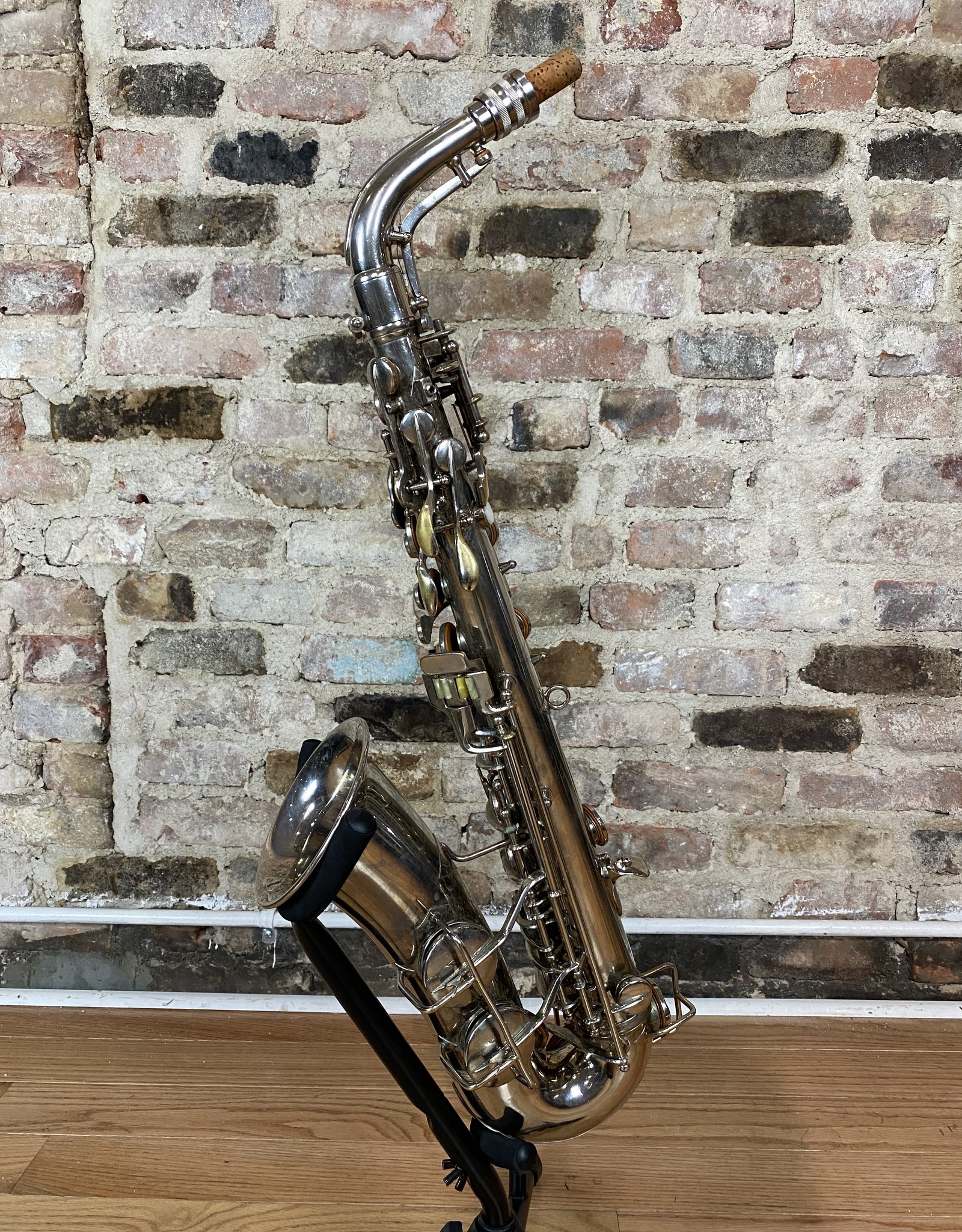 Conn 249xxx Conn Transitional  Alto Saxophone early 6M Nickel Plated Incredible Sound!