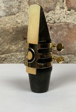 Ishimori Ishimori Wood Stone Bare Brass Alto - Rubber Selmer Ligature