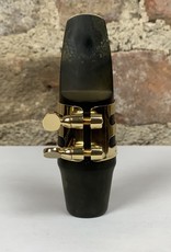 Ishimori Ishimori Wood Stone Bare Brass Alto - Rubber Selmer Ligature