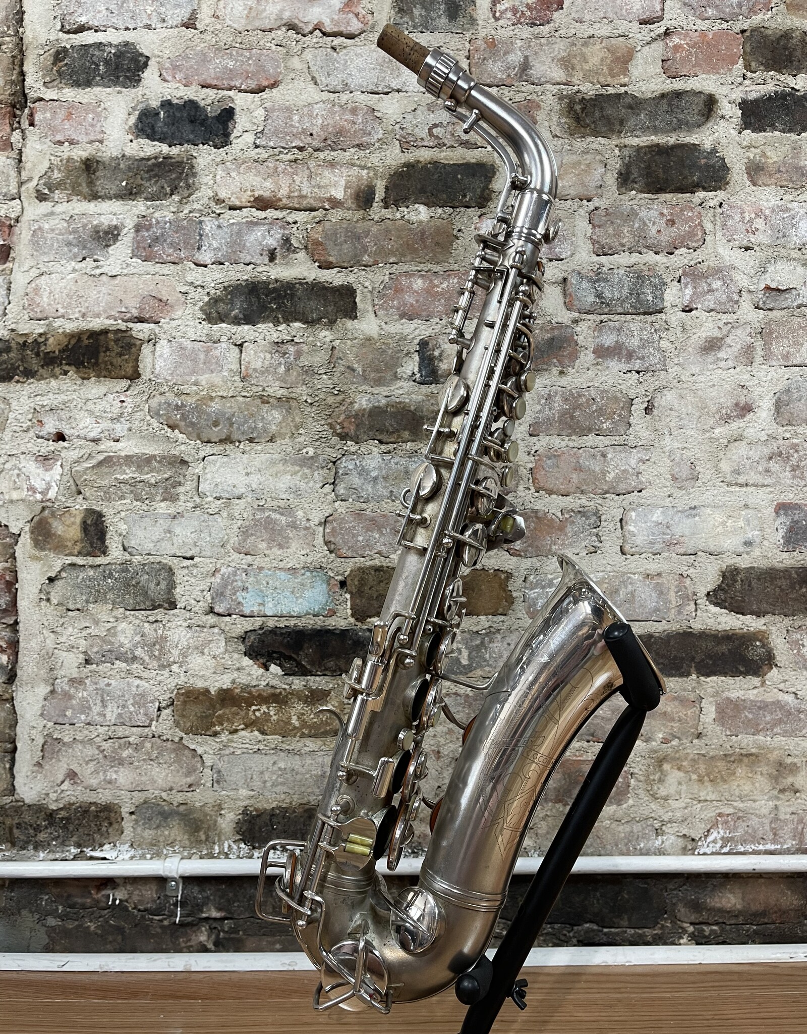 Conn Vintage 1937 Conn 6M VIII Original Silver Plate Alto Saxophone with Gold Wash Bell