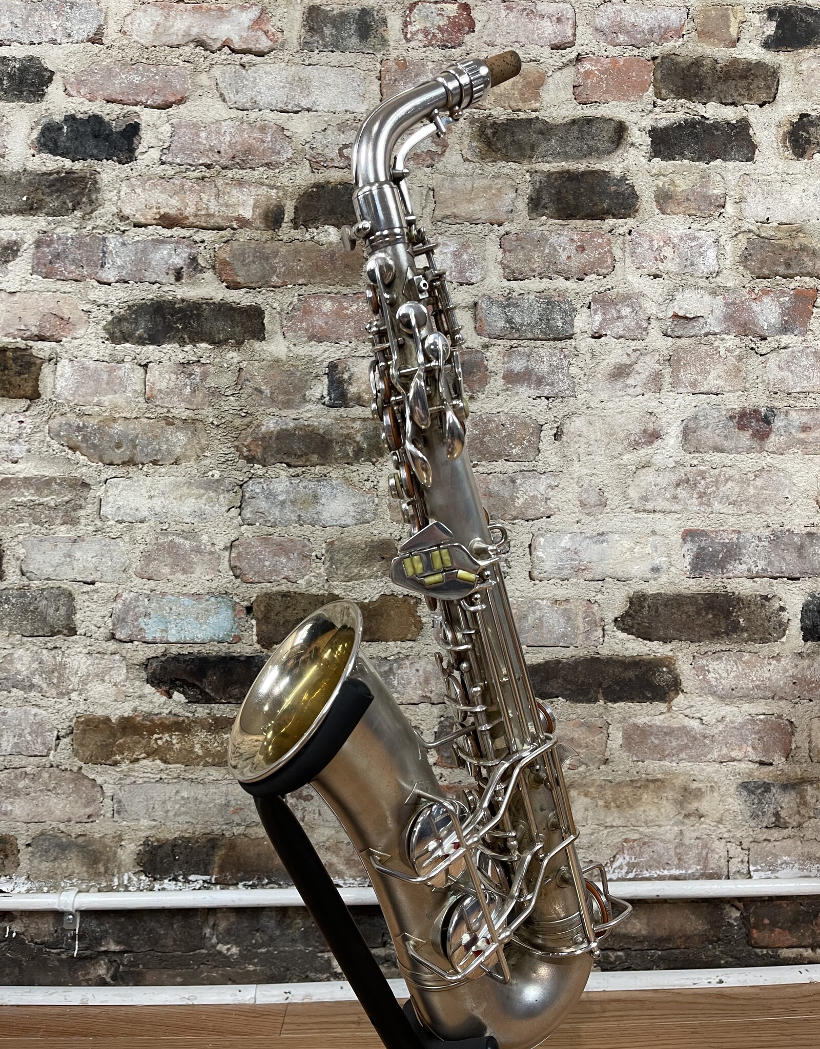 Conn Vintage 1937 Conn 6M VIII Original Silver Plate Alto Saxophone with Gold Wash Bell