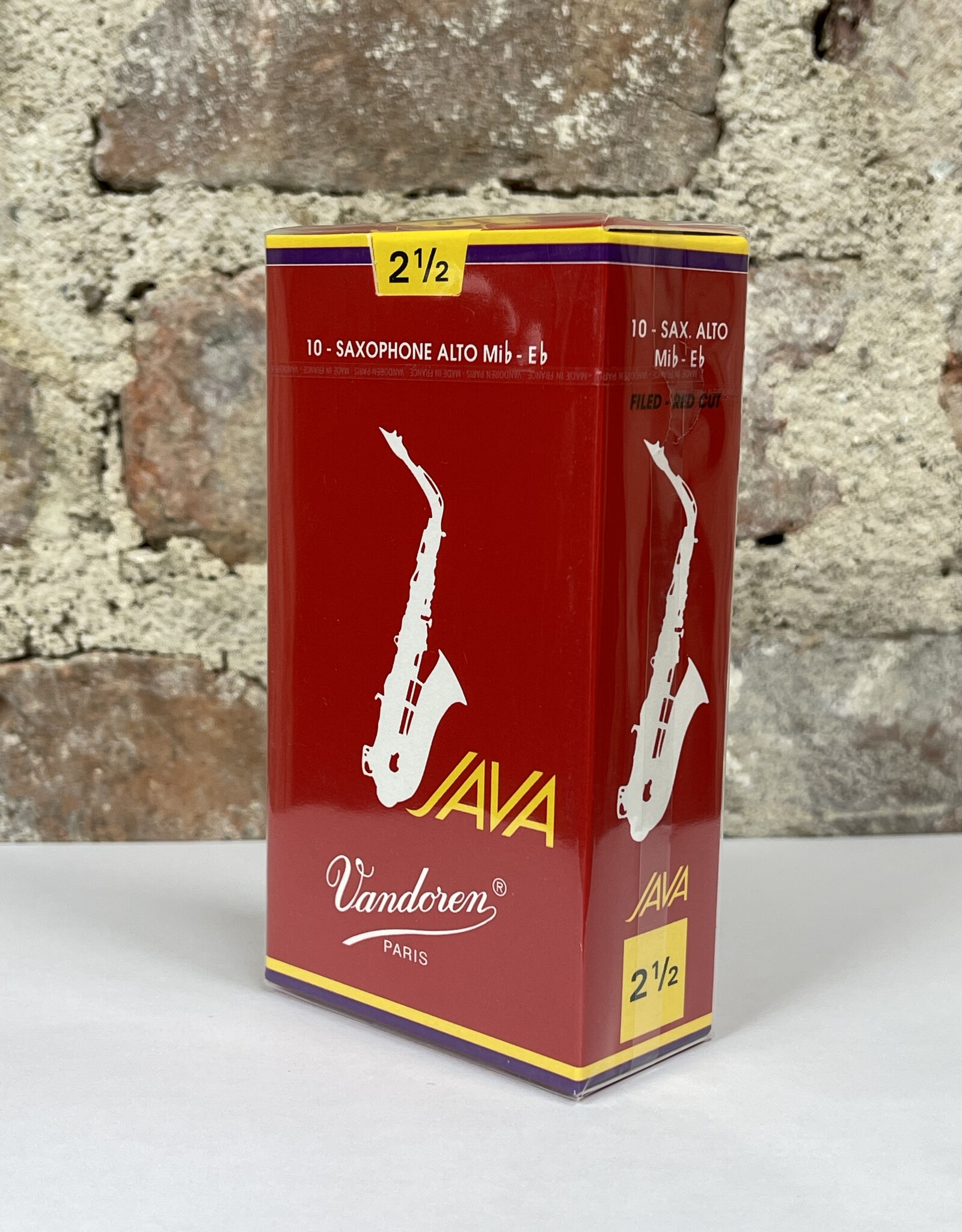 Anche de saxophone Alto Mib/Eb Vandoren JAVA RED - boite de 10 anches