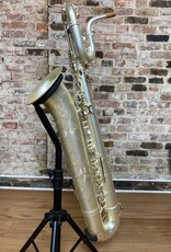 JL Woodwinds Artist Edition New York Signature Low A Baritone Saxophone  Bari Sax in Matte Silver Plated Finish Wow!