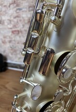 JL Woodwinds Artist Edition New York Signature Low A Baritone Saxophone  Bari Sax in Matte Silver Plated Finish Wow!