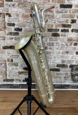 JL Woodwinds Artist Edition New York Signature Low A Baritone Saxophone  Bari Sax in Matte Silver Plated Finish Wow!