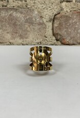 Ishimori Ishimori Wood Stone Bare Brass Tenor - Metal Otto Link (Classic 7) Ligature