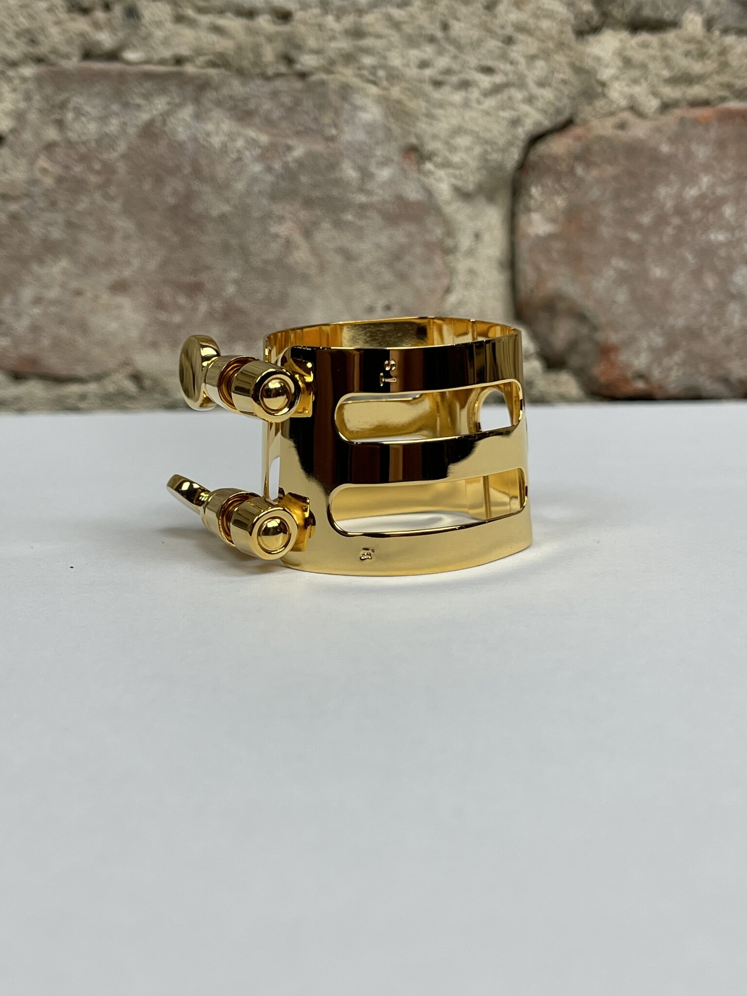 テナーサックスリガチャー　wood stone gold plate Ishimori Woodstone Standard Ligature Tenor - JL Woodwind Repair