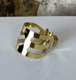 Ishimori Ishimori Wood Stone Gold Plate Tenor - Classic 6 Ligature