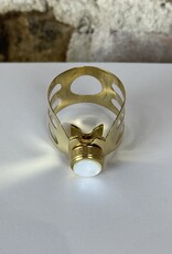 Ishimori Ishimori Wood Stone Gold Plate Tenor - Classic 6 Ligature