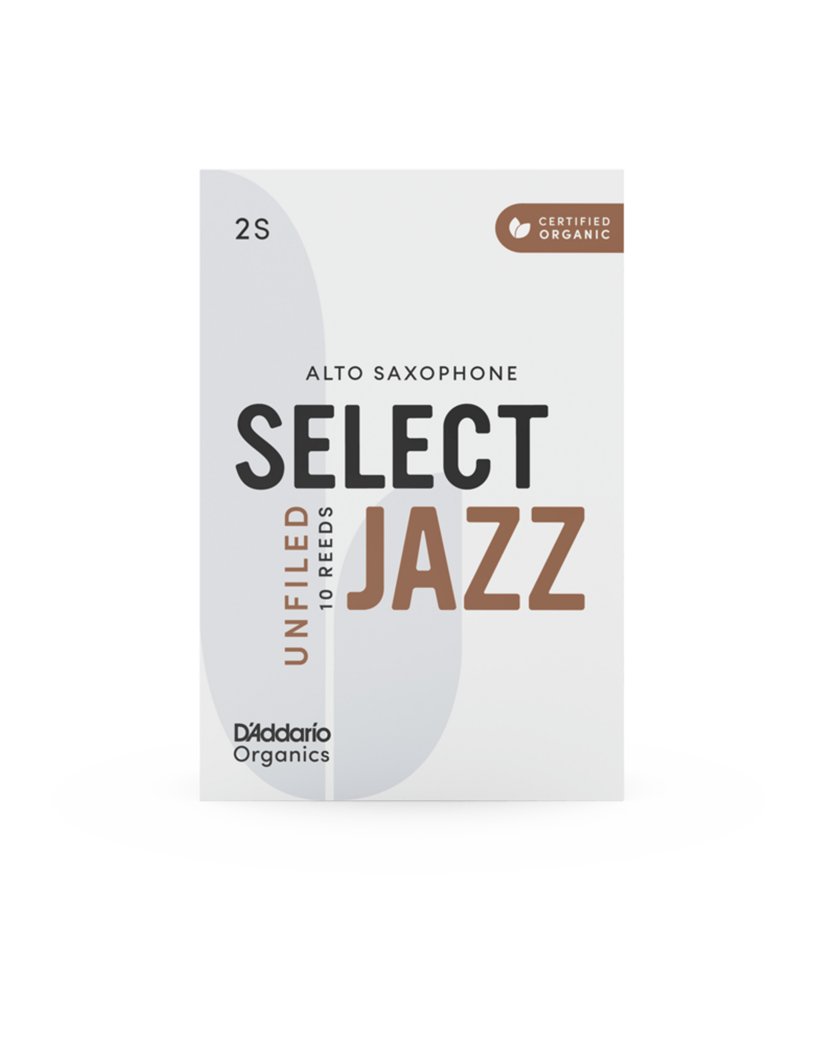 NEW D'Addario Organics Select Jazz Unfiled Alto Reeds Box of 10