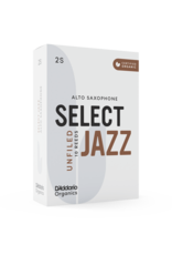 D'Addario NEW D'Addario Organics Select Jazz Unfiled Alto Reeds Box of 10